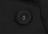 HIROKO KOSHINO JAPAN. HIROKO BIS. Black Poly Cotton Drape Collar Jacket