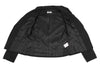 HIROKO KOSHINO JAPAN. HIROKO BIS. Black Poly Cotton Drape Collar Jacket