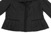 HIROKO KOSHINO JAPAN. HIROKO BIS. Black Tuck Collar Snap Button Jacket