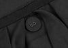 HIROKO KOSHINO JAPAN. HIROKO BIS. Black Tuck Collar Snap Button Jacket