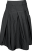 HIROKO KOSHINO JAPAN. HIROKO BIS. Black Block Checker Tuck Design Skirt