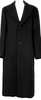 ISSEY MIYAKE JAPAN. zucca, Black Wool Peak Lapel Chester Coat