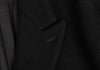 ISSEY MIYAKE JAPAN. zucca, Black Wool Peak Lapel Chester Coat