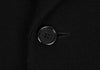 ISSEY MIYAKE JAPAN. zucca, Black Wool Peak Lapel Chester Coat