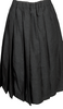 COMME des GARCONS JAPAN. TRICOT. Black Pleated Denim Skirt