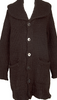 ISSEY MIYAKE JAPAN. zucca Brown Wool Big Shawl Collar Knit Cardigan