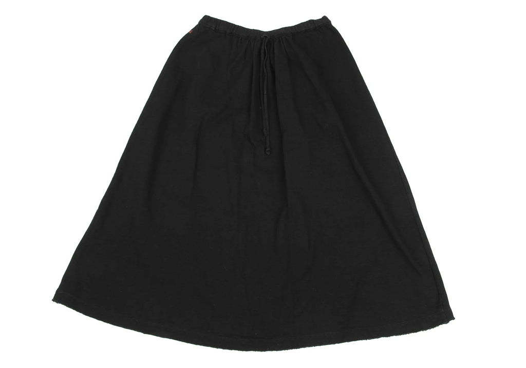 R by 45rpm JAPAN. Black Cutting Cotton Flare Skirt