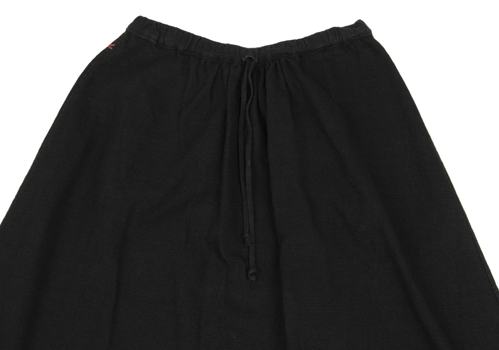 R by 45rpm JAPAN. Black Cutting Cotton Flare Skirt