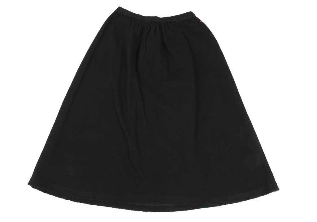 R by 45rpm JAPAN. Black Cutting Cotton Flare Skirt