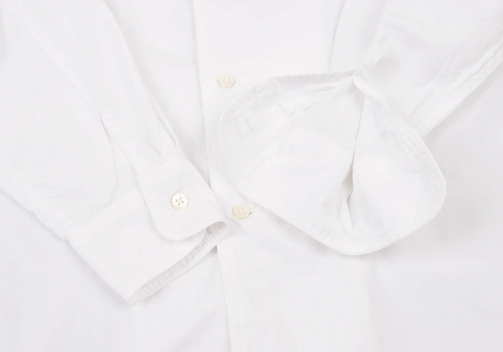 45rpm 45R JAPAN. White Cotton Broad Long Sleeve Shirt