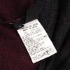 YOHJI YAMAMOTO JAPAN. Y's  Charcoal,Bordeaux Bicolor Ribbed Knit