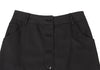 agnes b.PARIS. LOLITA Black Wool Blend Front Button Long Skirt