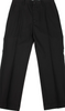 ISSEY MIYAKE JAPAN. sunaokuwahara, Black Wool Pinstripe Double Pants