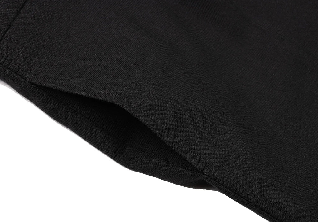 ISSEY MIYAKE JAPAN. sunaokuwahara. Black Wool Center Seam Double Pants
