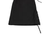 Yves Saint Laurent Paris. rive gauche. Black Side Lace Up Skirt