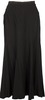 COMME des GARCONS JAPAN. TRICOT. Black Rayon Silk Switching Flare Skirt