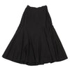 COMME des GARCONS JAPAN. TRICOT. Black Rayon Silk Switching Flare Skirt