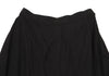 COMME des GARCONS JAPAN. TRICOT. Black Rayon Silk Switching Flare Skirt