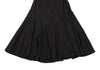 COMME des GARCONS JAPAN. TRICOT. Black Rayon Silk Switching Flare Skirt
