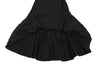 COMME des GARCONS JAPAN. TRICOT. Black Rayon Silk Switching Flare Skirt