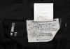 COMME des GARCONS JAPAN. TRICOT. Black Rayon Silk Switching Flare Skirt