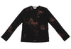 COMME des GARCONS JAPAN. Black, Brown Bleach Design Shirt