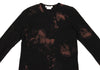 COMME des GARCONS JAPAN. Black, Brown Bleach Design Shirt