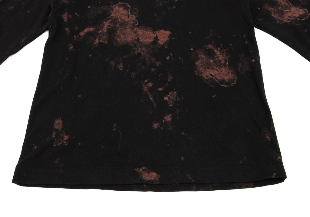 COMME des GARCONS JAPAN. Black, Brown Bleach Design Shirt
