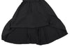 YOHJI YAMAMOTO JAPAN.  WORKSHOP Black Rayon Switching Belted Dress