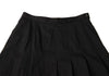 Mademoiselle NON NON Japan. Black Stretch Wool Pleated Skirt