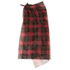 ISSEY MIYAKE JAPAN. sunaokuwahara I.S. Mesh Red Check Plaid Wrap Skirt