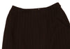 ROMEO GIGLI ITALY. Brown Striped Slit Stretch Skirt