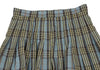 BEAMS JAPAN. Demi-Luxe Sky blue, Multi-Color Checked Tuck Design Skirt