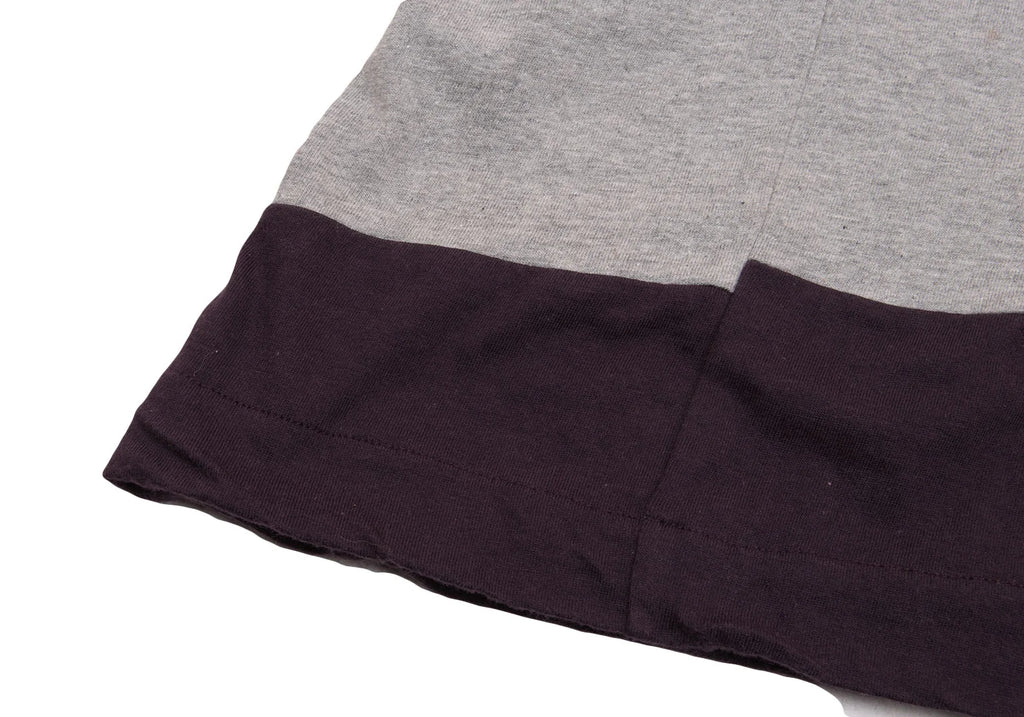 COMME des GARCONS JAPAN. TRICOT. Hem Switching Sleeveless Grey, Purple Dress