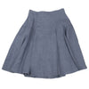 FENDI ITALY. 100% Linen Sky blue Flare Skirt