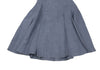 FENDI ITALY. 100% Linen Sky blue Flare Skirt