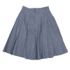 FENDI ITALY. 100% Linen Sky blue Flare Skirt