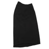 DONNA KARAN SIGNATURE NY. Black Rayon Stretched Wrap Maxi Skirt