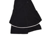 SONIA RYKIEL PARIS. White Piping Black Cotton Wrap Design Dress