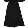 SONIA RYKIEL PARIS. White Piping Black Cotton Wrap Design Dress