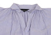 COMME des GARCONS JAPAN. TRICOT Blue, White Cotton Striped Skipper Dress