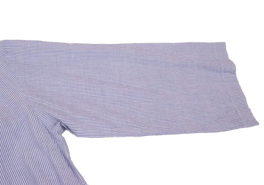 COMME des GARCONS JAPAN. TRICOT Blue, White Cotton Striped Skipper Dress