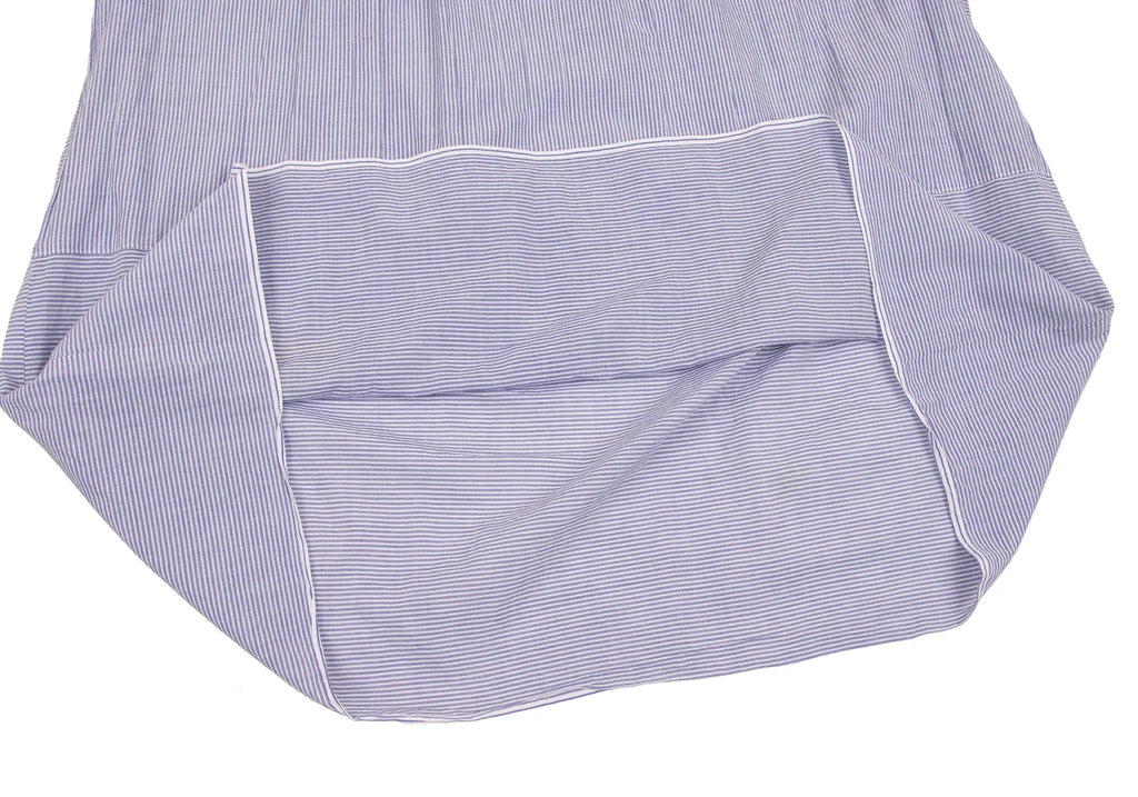 COMME des GARCONS JAPAN. TRICOT Blue, White Cotton Striped Skipper Dress