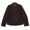ISSEY MIYAKE JAPAN. Zucca. Bordeaux Wool Double Jacket