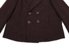 ISSEY MIYAKE JAPAN. Zucca. Bordeaux Wool Double Jacket