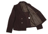 ISSEY MIYAKE JAPAN. Zucca. Bordeaux Wool Double Jacket