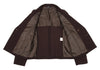 ISSEY MIYAKE JAPAN. Zucca. Bordeaux Wool Double Jacket