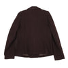 ISSEY MIYAKE JAPAN. Zucca. Bordeaux Wool Double Jacket