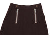 ISSEY MIYAKE JAPAN. zucca. Bordeaux Wool Zipper Design Skirt