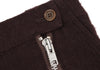 ISSEY MIYAKE JAPAN. zucca. Bordeaux Wool Zipper Design Skirt